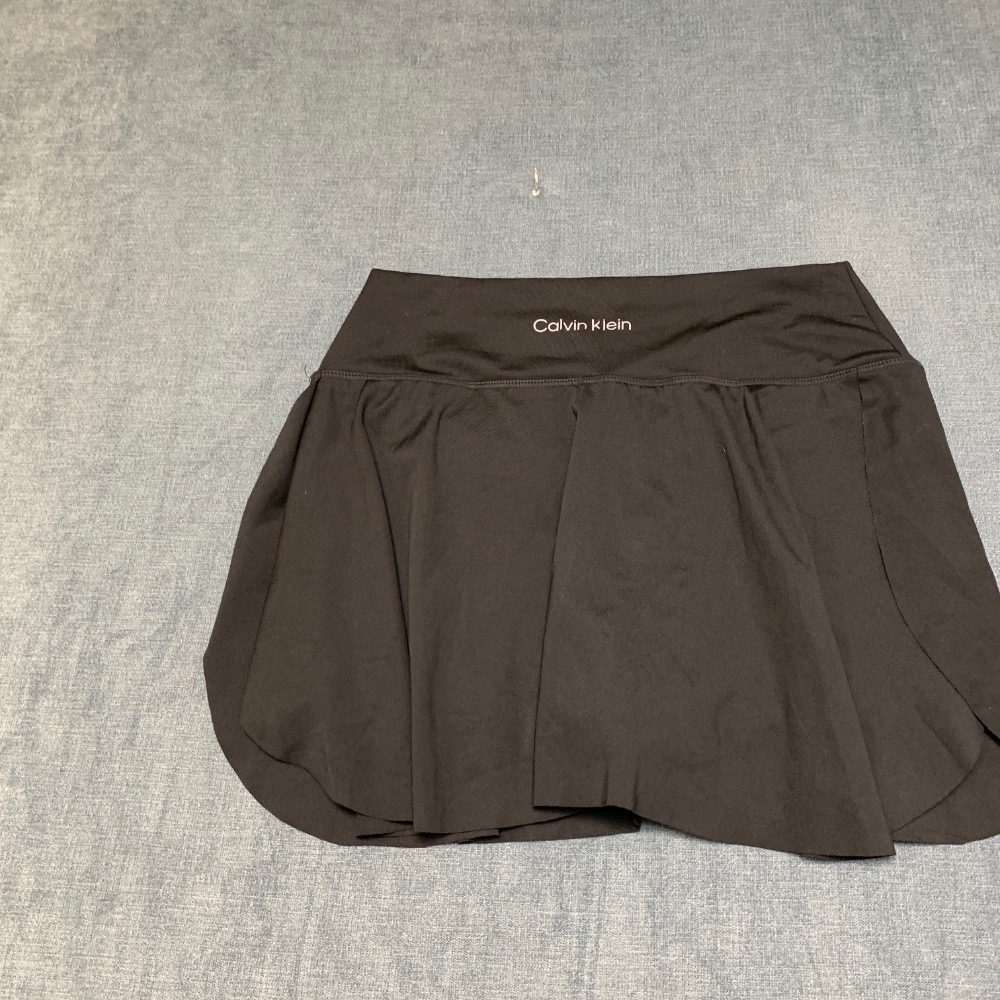Calvin Klein Skort Skirt Womens Small Black Performance Logo Stretch Activewear